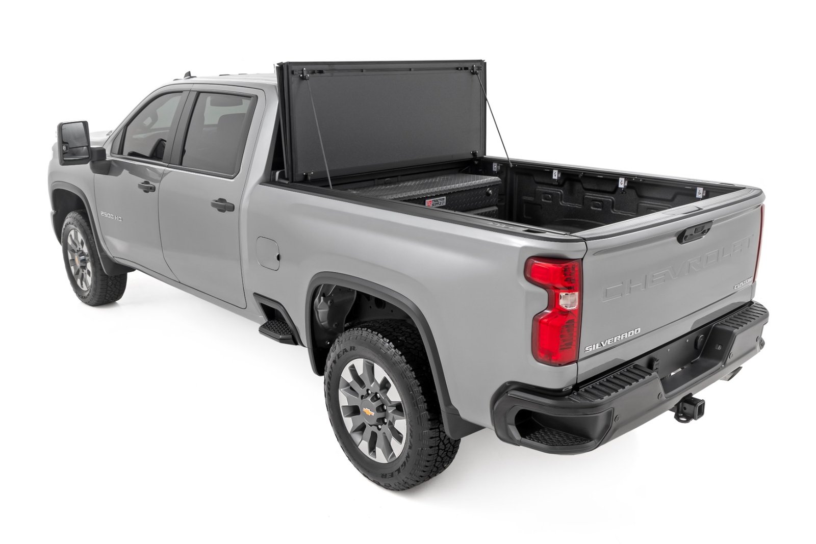 Hard Tri-Fold Flip Up Bed Cover 6'9" Bed | Chevy/GMC Silverado/Sierra 2500HD/3500HD (20-26) - Image 4