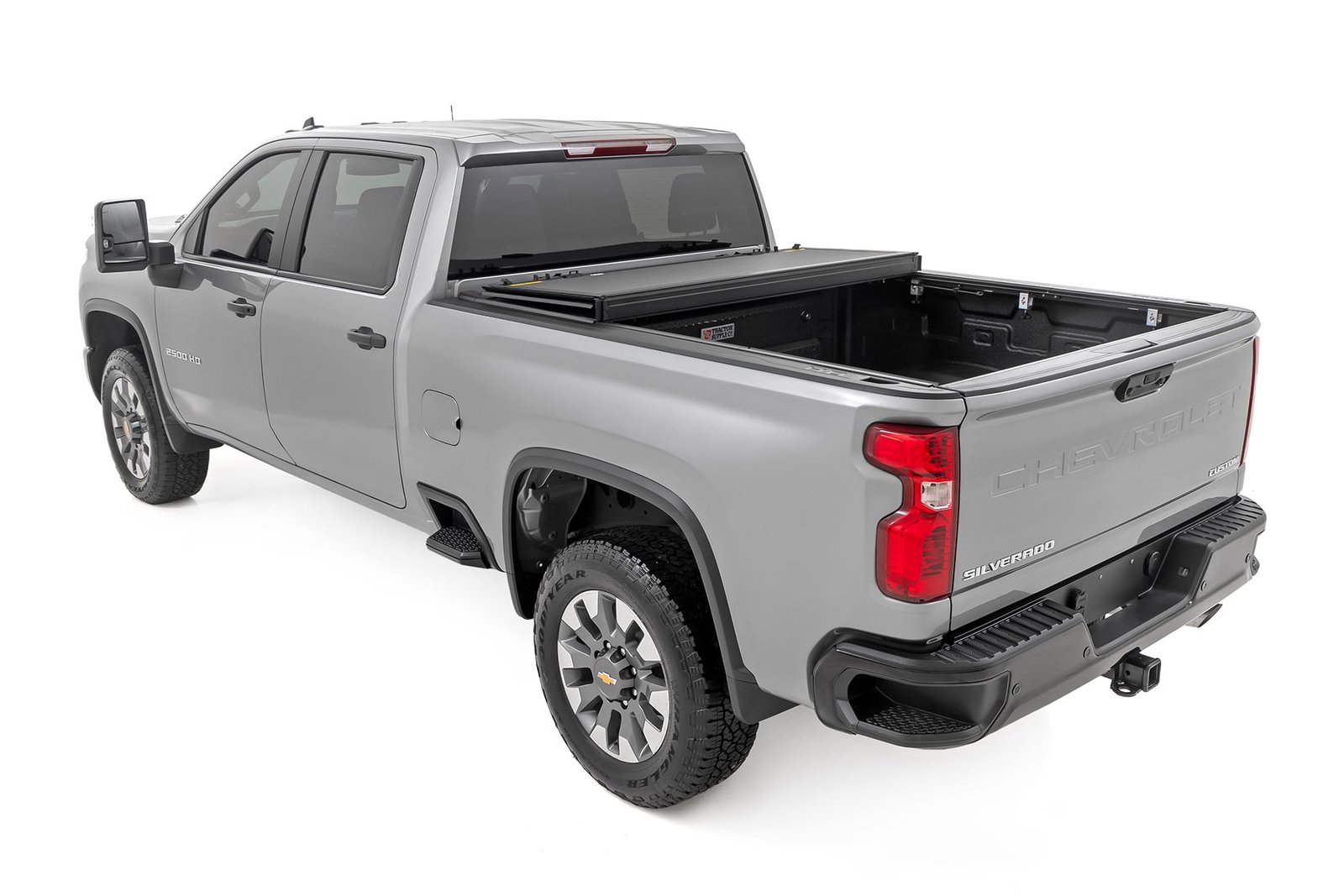 Hard Tri-Fold Flip Up Bed Cover 6'9" Bed | Chevy/GMC Silverado/Sierra 2500HD/3500HD (20-26) - Image 3
