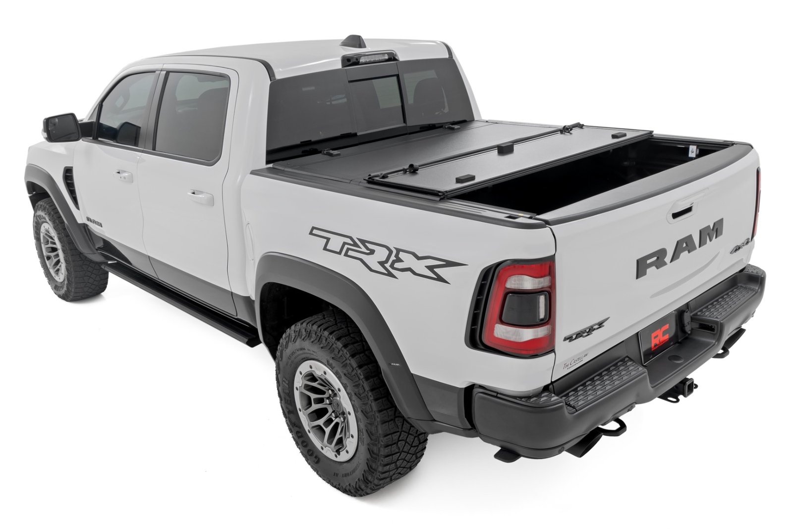 Hard Tri-Fold Flip Up Bed Cover Ram 1500 (19-26)/1500 TRX (21-24) 5' 7" BED ONLY - Image 2